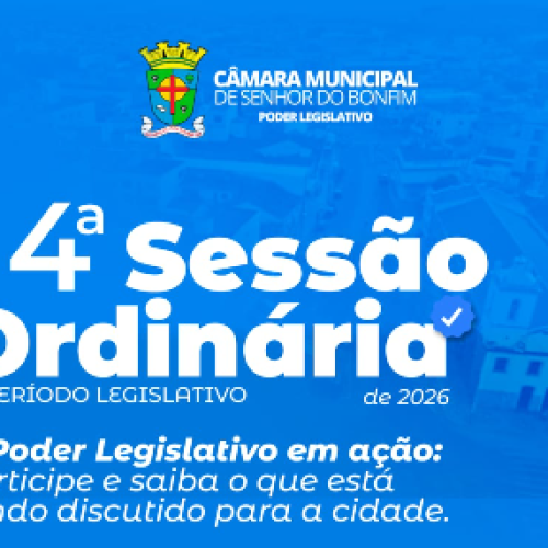13ª Sessão Ordinária da Câmara de Senhor do Bonfim