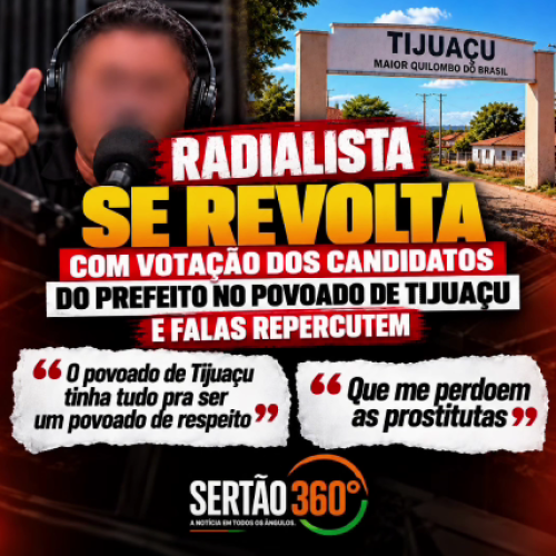 POLÊMICA EM SENHOR DO BONFIM! RADIALISTA SE REVOLTA COM VOTAÇÃO DOS CANDIDATOS DO PREFEITO EM TIJUAÇU E FALAS REPERCUTEM!